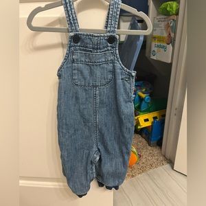 Baby gap blue overalls 3-6 months